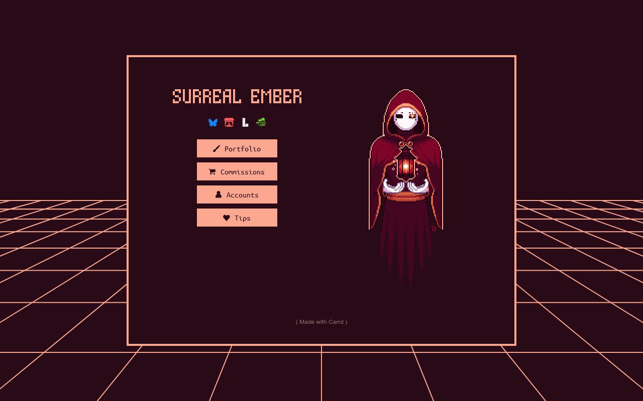 SurrealEmber's Carrd