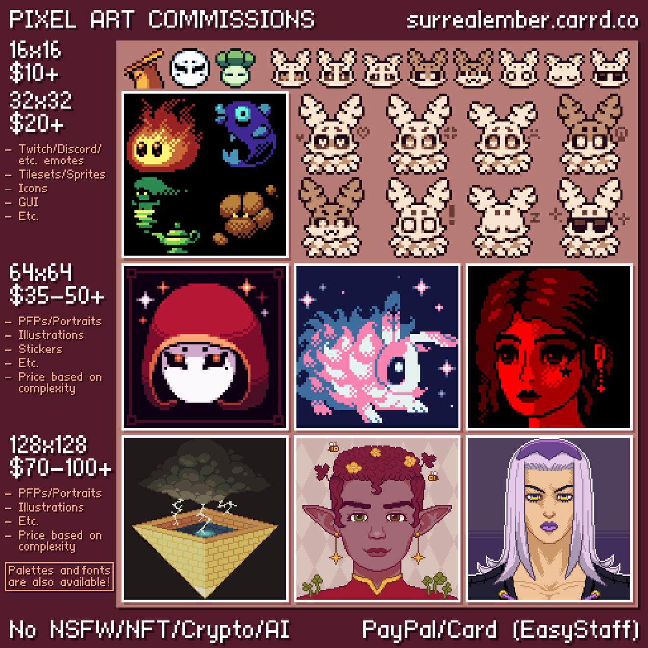 Commission sheet